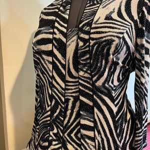 Black multicolor glittery shell & jacket.